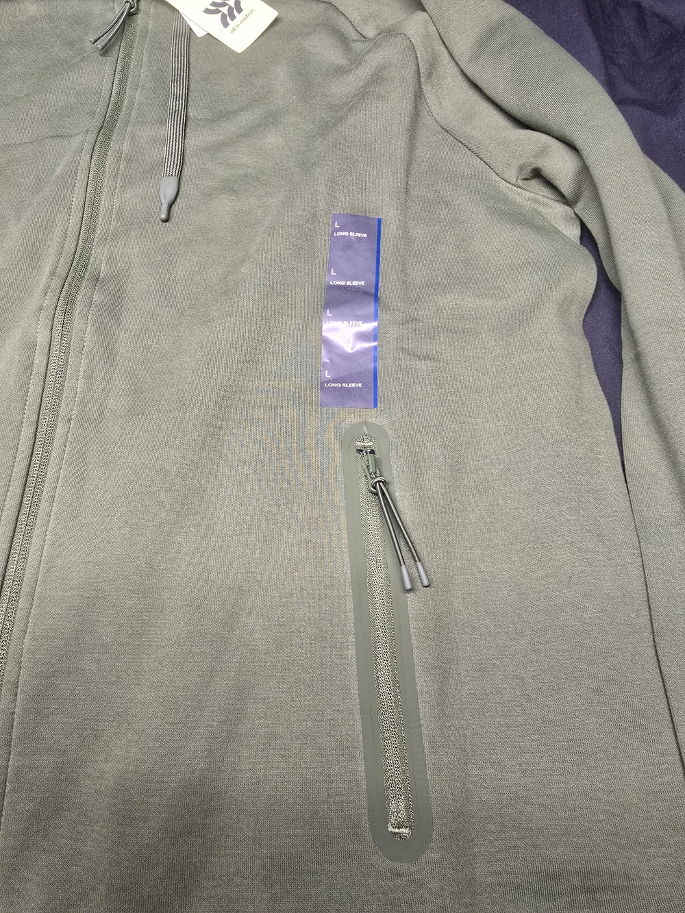 All in Motion Men's Siro Ponte Full Zip Hoodie Green Large L NWT Zipper Pockets - Picture 3 of 4